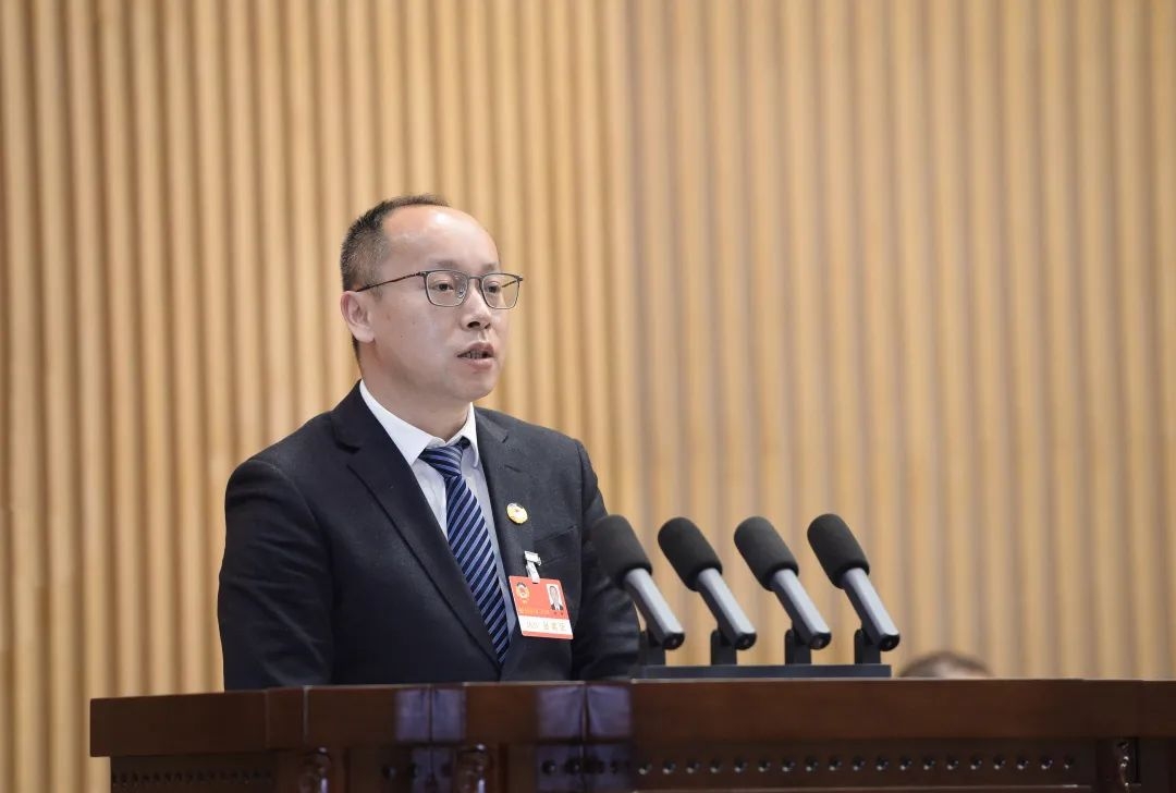 林峰代表财金旅贸组、政协分水镇工委发言